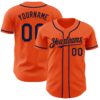 Custom Orange Navy Authentic Baseball Jersey