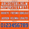 Custom Orange Royal-White Authentic Football Jersey