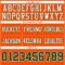 Orange0561-3 Custom Orange Green-White Authentic Football Jersey