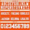 Orange0563-3 Custom Orange White-Light Blue Authentic Football Jersey
