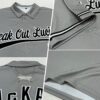 Custom Gray Black-White Performance Vapor Golf Polo Shirt