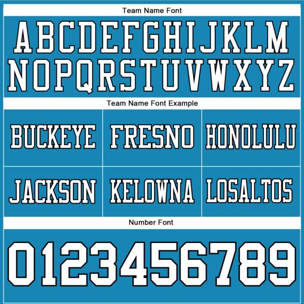 Custom Panther Blue White-Black Authentic Football Jersey