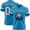 PantherBlue0128-1 Custom Panther Blue White-Navy Authentic Football Jersey