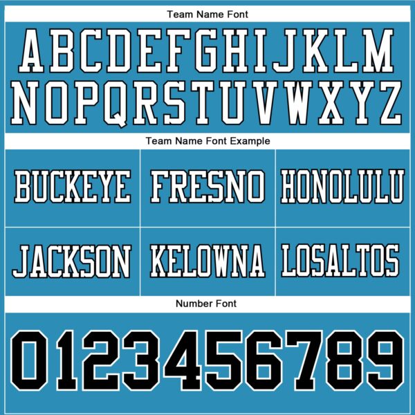 Custom Panther Blue Black-White Authentic Football Jersey