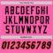 Custom Pink Black-Orange Authentic Baseball Jersey