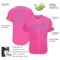 Custom Pink Pink-Light Blue Authentic Baseball Jersey