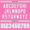 Custom Pink White-Light Blue Mesh Authentic Football Jersey