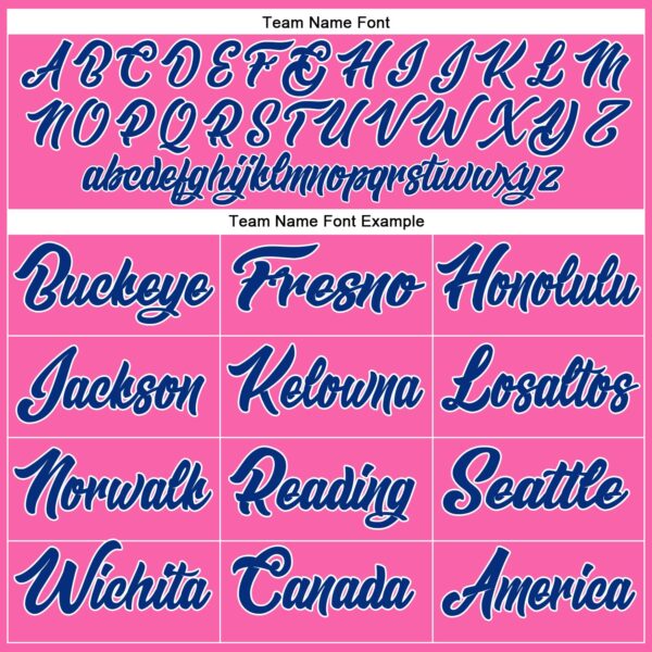 Custom Pink Royal-White Authentic Baseball Jersey