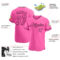 Custom Pink Pink-Black Authentic Baseball Jersey