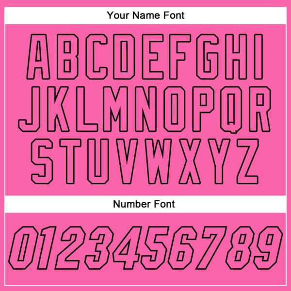 Custom Pink Pink-Black Authentic Baseball Jersey