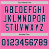 Custom Pink Navy-White Authentic Baseball Jersey