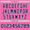 Custom Pink Navy-White Authentic Baseball Jersey