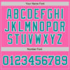Custom Pink Teal-White Authentic Baseball Jersey