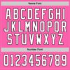 Custom Pink White-Black Hockey Jersey