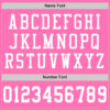 Custom Pink White Mesh Authentic Football Jersey