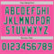 Custom Pink Kelly Green-White Authentic Baseball Jersey