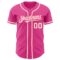 Custom Pink Cream Authentic Baseball Jersey