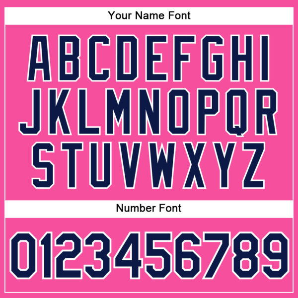 Custom Pink White Pinstripe Navy Authentic Baseball Jersey