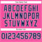 Custom Pink White Pinstripe Navy Authentic Baseball Jersey