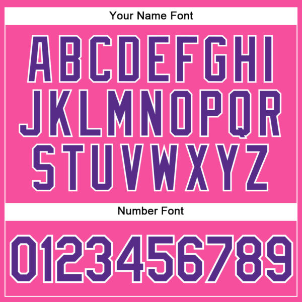 Custom Pink White Pinstripe Purple Authentic Baseball Jersey