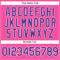 Custom Pink White Pinstripe Purple Authentic Baseball Jersey