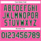 Custom Pink White Pinstripe Green Authentic Baseball Jersey