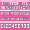 Custom Pink White-Kelly Green Authentic Football Jersey