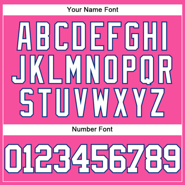 Custom Pink White-Royal Authentic Baseball Jersey