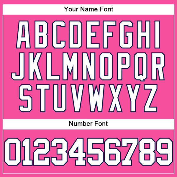 Custom Pink White-Navy Authentic Baseball Jersey