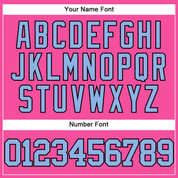 Custom Pink Light Blue-Black Authentic Baseball Jersey