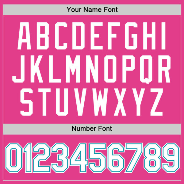 Custom Pink White-Teal Authentic Throwback Baseball Jersey