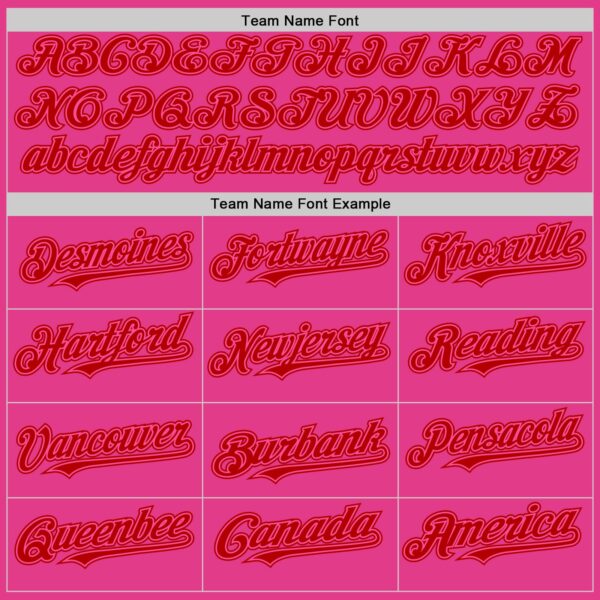 Custom Pink Red Mesh Authentic Throwback Baseball Jersey