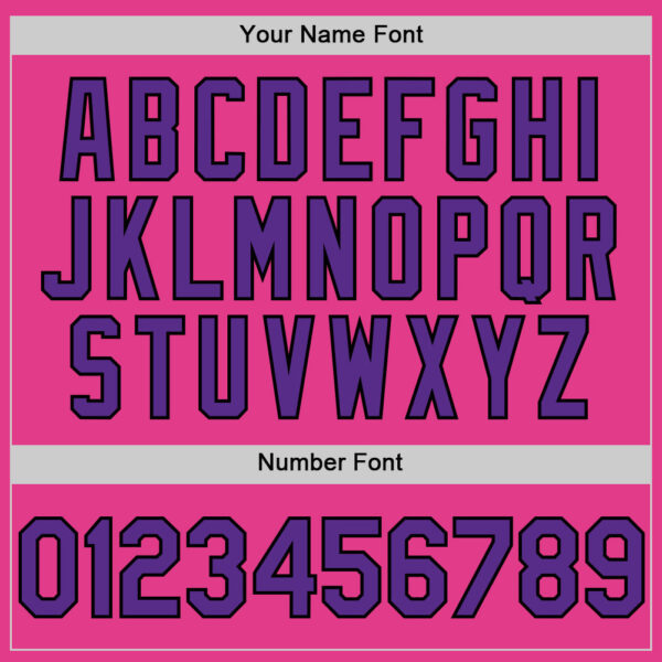 Custom Pink Purple-Black Mesh Authentic Throwback Baseball Jersey