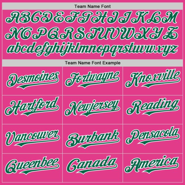 Custom Pink Kelly Green-White Mesh Authentic Throwback Baseball Jersey