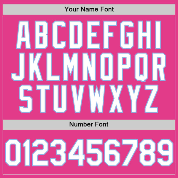 Custom Pink White-Light Blue Mesh Authentic Throwback Baseball Jersey