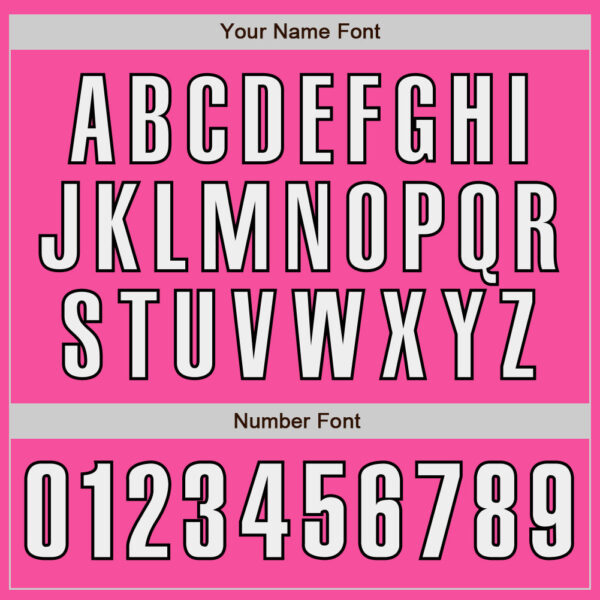 Custom Pink White-Black Authentic Baseball Jersey