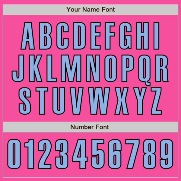 Custom Pink Light Blue-Black Authentic Baseball Jersey