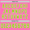 Custom Pink Neon Green-White Mesh Authentic Throwback Football Jersey