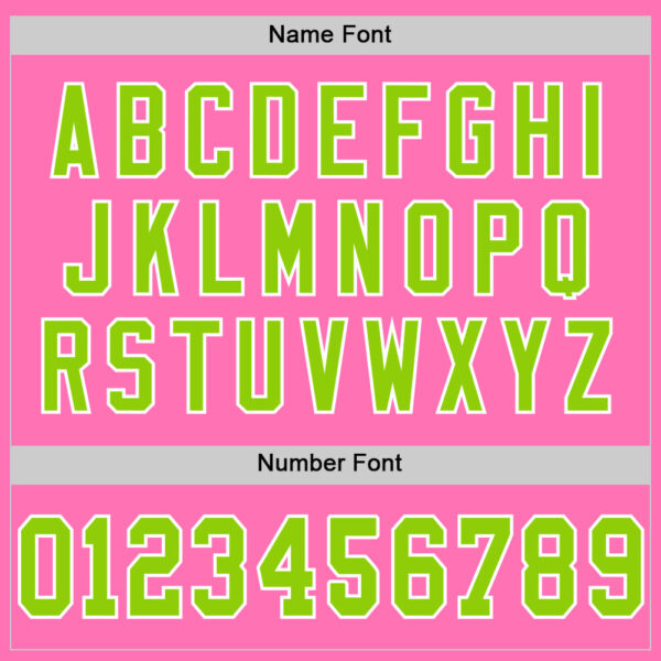 Custom Pink Neon Green-White Mesh Authentic Throwback Football Jersey