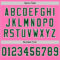 Pink0364-3 Custom Pink Green-White Mesh Authentic Throwback Football Jersey
