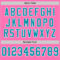 Custom Pink Teal-White Mesh Authentic Throwback Football Jersey