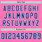 Custom Pink Royal-White Mesh Authentic Throwback Football Jersey