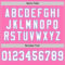 Pink0369-3 Custom Pink White-Light Blue Mesh Authentic Throwback Football Jersey