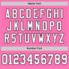 Custom Pink White-Black Mesh Authentic Throwback Football Jersey