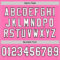 Pink0371-3 Custom Pink White-Black Mesh Authentic Throwback Football Jersey