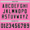 Pink0373-3 Custom Pink Black-White Mesh Authentic Throwback Football Jersey