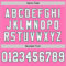 Custom Pink White-Kelly Green Mesh Authentic Throwback Football Jersey