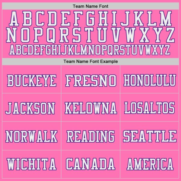 Custom Pink Purple-White Mesh Authentic Throwback Football Jersey