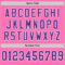 Custom Pink Purple-White Mesh Authentic Throwback Football Jersey