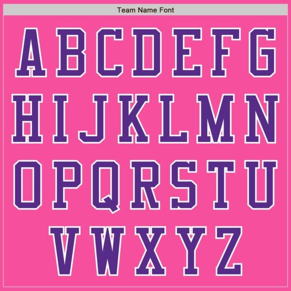 Custom Pink Purple-White Authentic Baseball Jersey